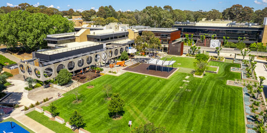 Geelong Waurn Ponds Campus aerial view