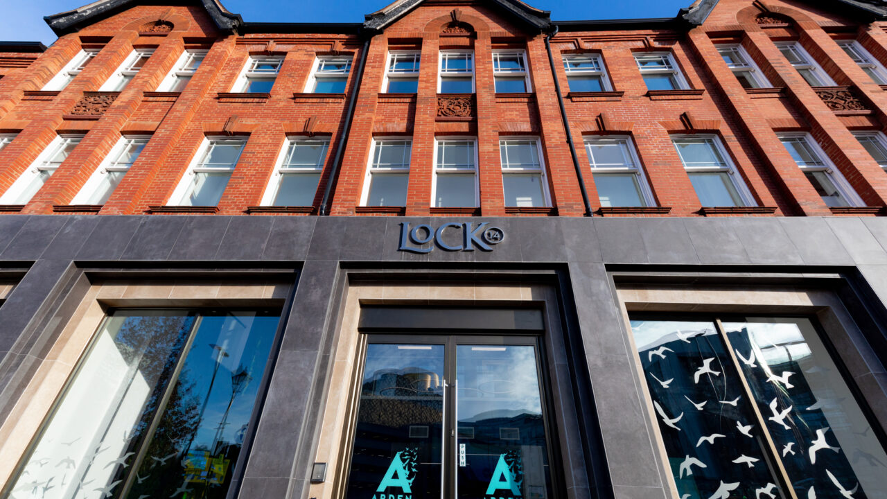 L-R Dean of STEM Georgina Harris, Olympic silver medallist Bradly Sinden, CIO Arden University Vitaly Klopot, and Dean of Business Dilshad Sheikh, at the official opening of the new Arden University in Birmingham. Picture by Shaun Fellows/ Shine Pix Ltd
